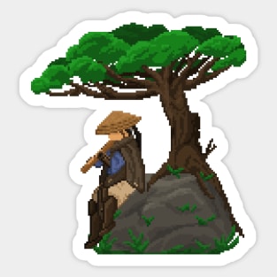 Pixel Art Wandering Samurai Sticker